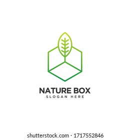 Nature Box Logo Design Template