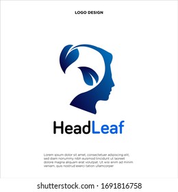 Nature Brain logo designs concept vector, Nature Mind logo template