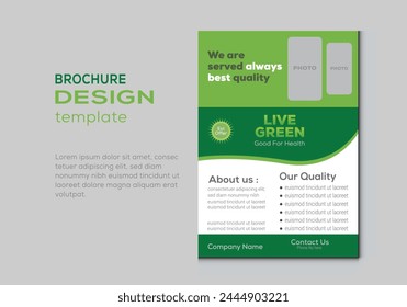 Nature Brochure Layout with Circle Image Masks