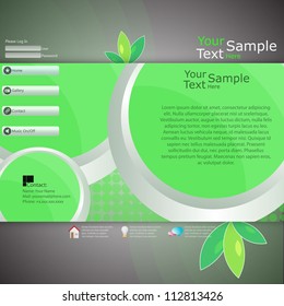 Nature bubbles web site template