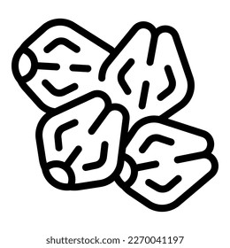 Nature buckwheat icon outline vector. Cereal plant. Field organic