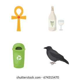 nature, business, ecology and other web icon in cartoon style.wintering, rest, trade, icons in set collection.