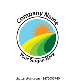 nature business logo design vector template