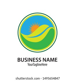 nature business logo vector image