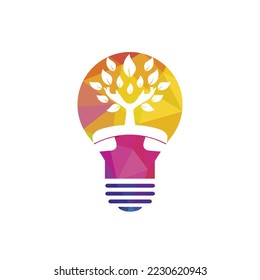 Diseño del logotipo vectorial de la llamada natural. Plantilla de diseño de iconos de auriculares y árboles de mano.