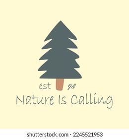 Nature is calling Vectors Illustrations, vector eps art