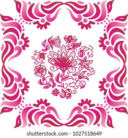 Nature card. Vector illustration