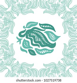 Nature card. Vector illustration