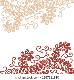 Nature card. Vector illustration