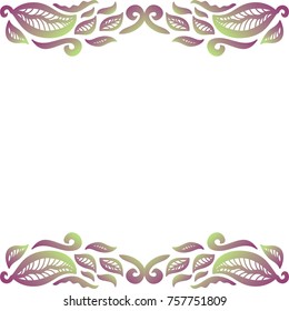 Nature card. Vector illustration.