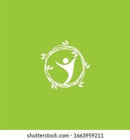 Nature care leaf logo and icon design suitable for your business, company and personal branding