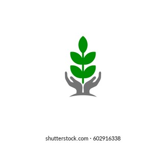 Nature Care Logo Design Element