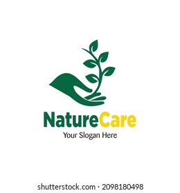 Plantilla de diseño del logotipo de Nature Care