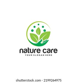 Vector de diseño del logotipo de Nature Care