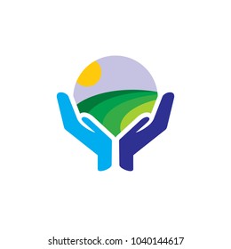 Nature Care Logo Icon Design