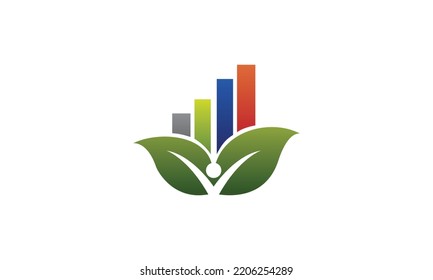 Icono de diseño del logotipo de la gráfica de naturaleza Icono de imagen vectorial