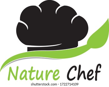Diseño vectorial del logotipo del chef Naturaleza