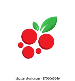 Diseño del logotipo Nature Cherry, plantilla de diseño del logotipo Pure Cherry, plantilla del logotipo Great Berry
