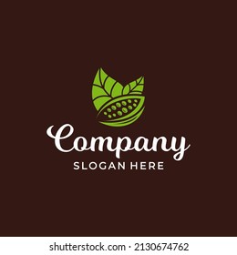 Nature chocolate logo design template