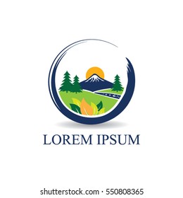 Nature Circle Logo Sign Symbol Icon
