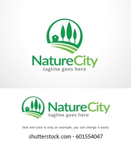 Nature City Logo Template Design Vector