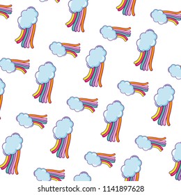 nature cloud and beauty rainbow background