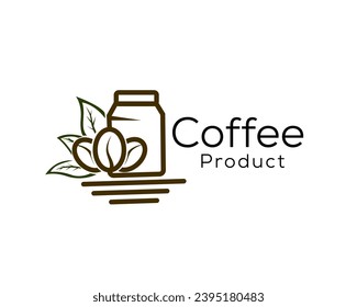 nature coffee bean product logo icon symbol design template illustration inspiration