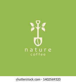 Nature Coffee Logo Design Vector