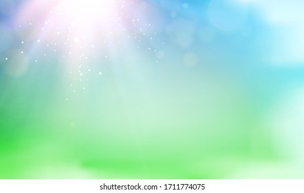 Nature color background. Spring eco background. Vector illustration.