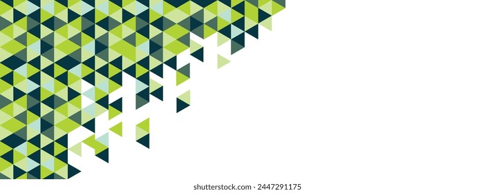 Nature color themed triangle pattern vector background with pattern included