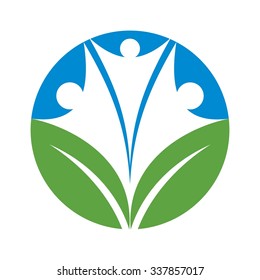 nature community logo vector.