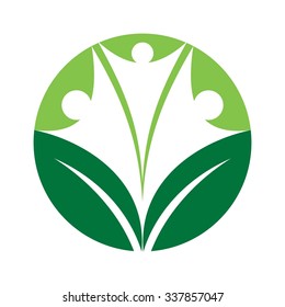 nature community logo vector.