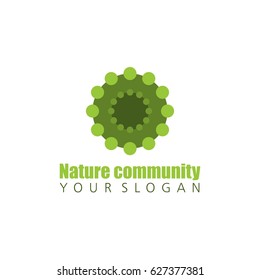Nature community logo vector template eps 10