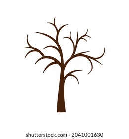 Nature concept represented by Dry tree icon. Isolated and flat illustration