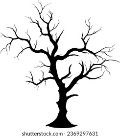 Nature concept represented by Dry tree icon. Isolated and flat illustration