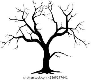 Nature concept represented by Dry tree icon. Isolated and flat illustration