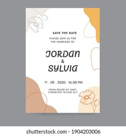 Nature Concept Wedding Invitation Template