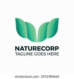 Nature Corp Gradient Logotipo colorido