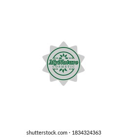 Nature cosmetics design template logo