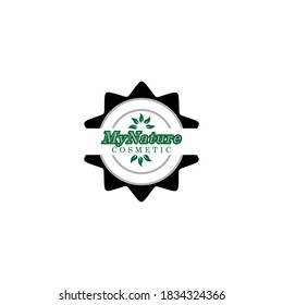 Nature cosmetics design template logo