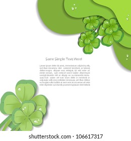 Nature creative modern abstract vector web design