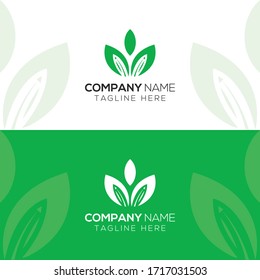Nature creative symbol Green organic leaf of a tree, icon on a white background. Vector illustration. Bio herbal health care abstract business eco logo