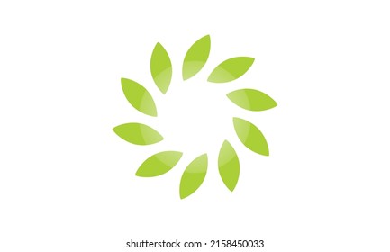 Nature creative symbol organic concept. Bio herbal health care abstract business eco logo. Fresh food, circle package, beauty flora, pharmacy icon. Corporate identity logotype, company graphic design
