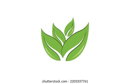 Nature creative symbol organic concept. Bio herbal health care abstract business eco logo. Fresh food, circle package, beauty flora, pharmacy icon. Corporate identity logotype, company graphic design