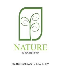 La naturaleza es un concepto orgánico de símbolo creativo. Logotipo ecológico de negocios abstracto para la atención de salud a base de hierbas. Comida fresca, paquete de círculo, flora de belleza, ícono de farmacia. Logotipo de identidad corporativa, gráfico de la empresa