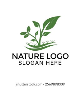 Nature Creative vector templates abstract typography colorful  logo design