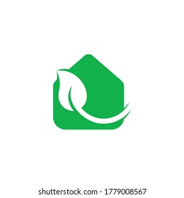 Naturkurven blättern einfache geometrische Symbol-Logo-Vektorgrafik