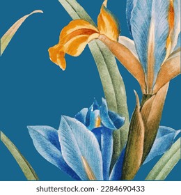 Naturaleza. Ilustración vectorial de fondo natural floral. Dibujos de la mano del verano y la primavera