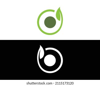 Plantilla de vectores de símbolos de diseño de logotipo de Naturaleza D y B.