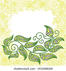 Nature decorative background. Vector illustration